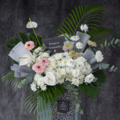 condolence message for flowers