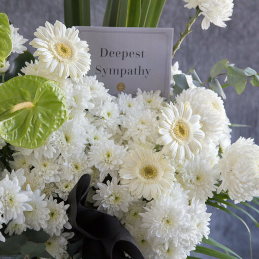 condolences flower stand