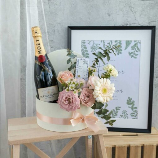 flowers and wine gift sets