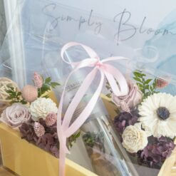 flower box with gift